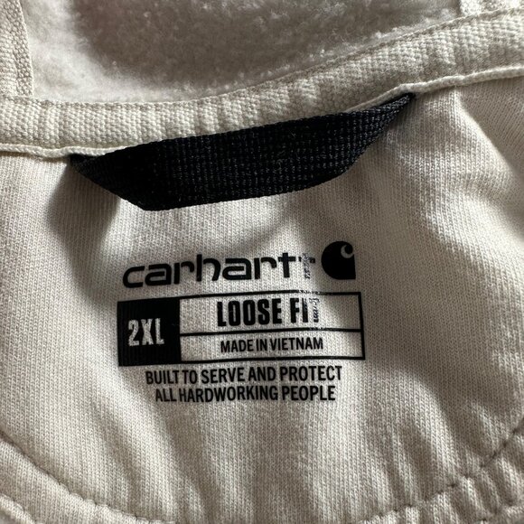 Carhart K288 W03 Loose Fit Midweight Logo Long Sleeve Graphic Hoodie 2XL Outdoor - Picture 8 of 10
